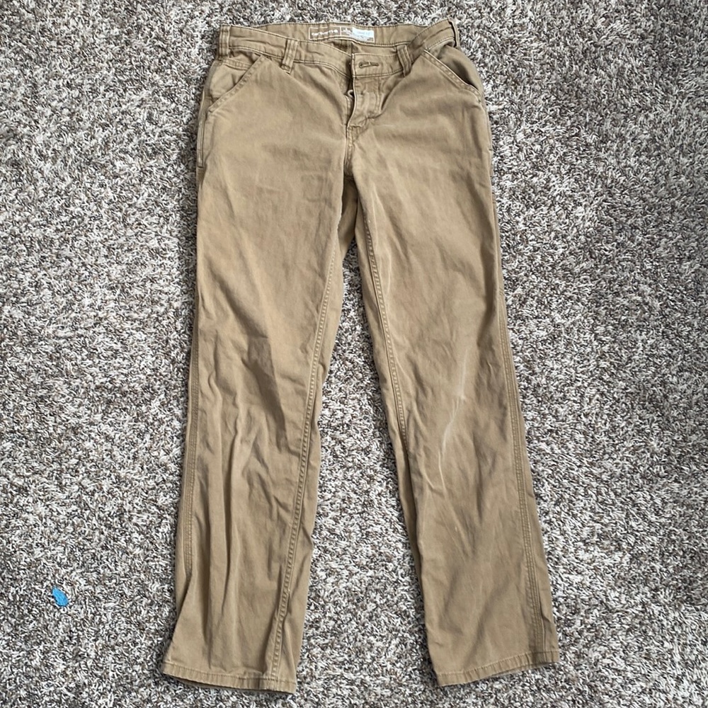 Tan carhartt pants - women’s